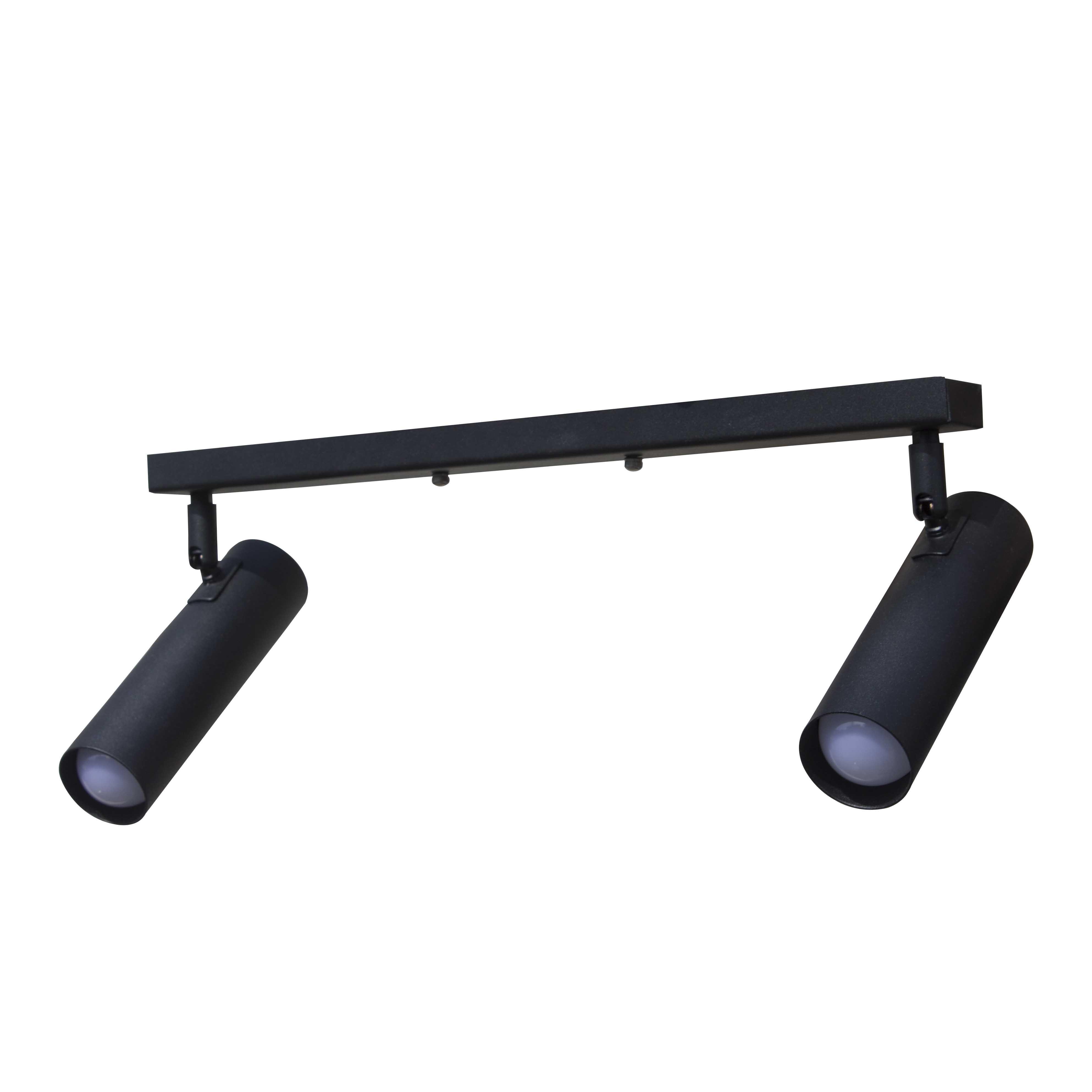 Светильник с поворотными плафонами MSK ELECTRIC Telescope NL 1750-2 BK на планке