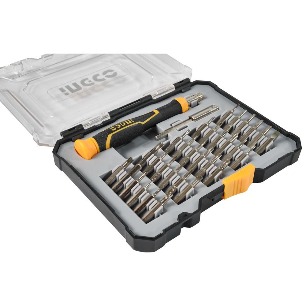 Отвертка прецизионная INGCO INDUSTRIAL с набором бит 32 шт. (HKSDB0348) - фото 3 Отвертка прецизионная INGCO INDUSTRIAL с набором бит 32 шт. (HKSDB0348) - фото 3