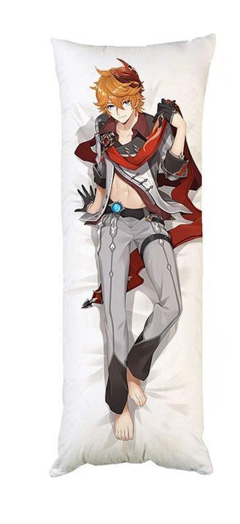 Дакимакура Тарталья Геншин декоративный росток 40x120 см