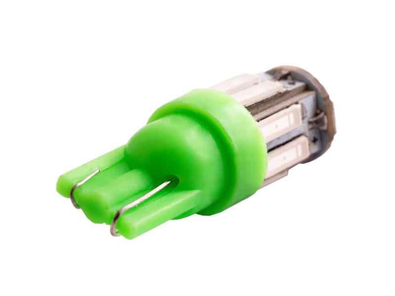 Автомобильная лампа светодиодная LEDUA T10-7020-10 SMD 12V Зеленый (1915) - фото 2 Автомобильная лампа светодиодная LEDUA T10-7020-10 SMD 12V Зеленый (1915) - фото 2