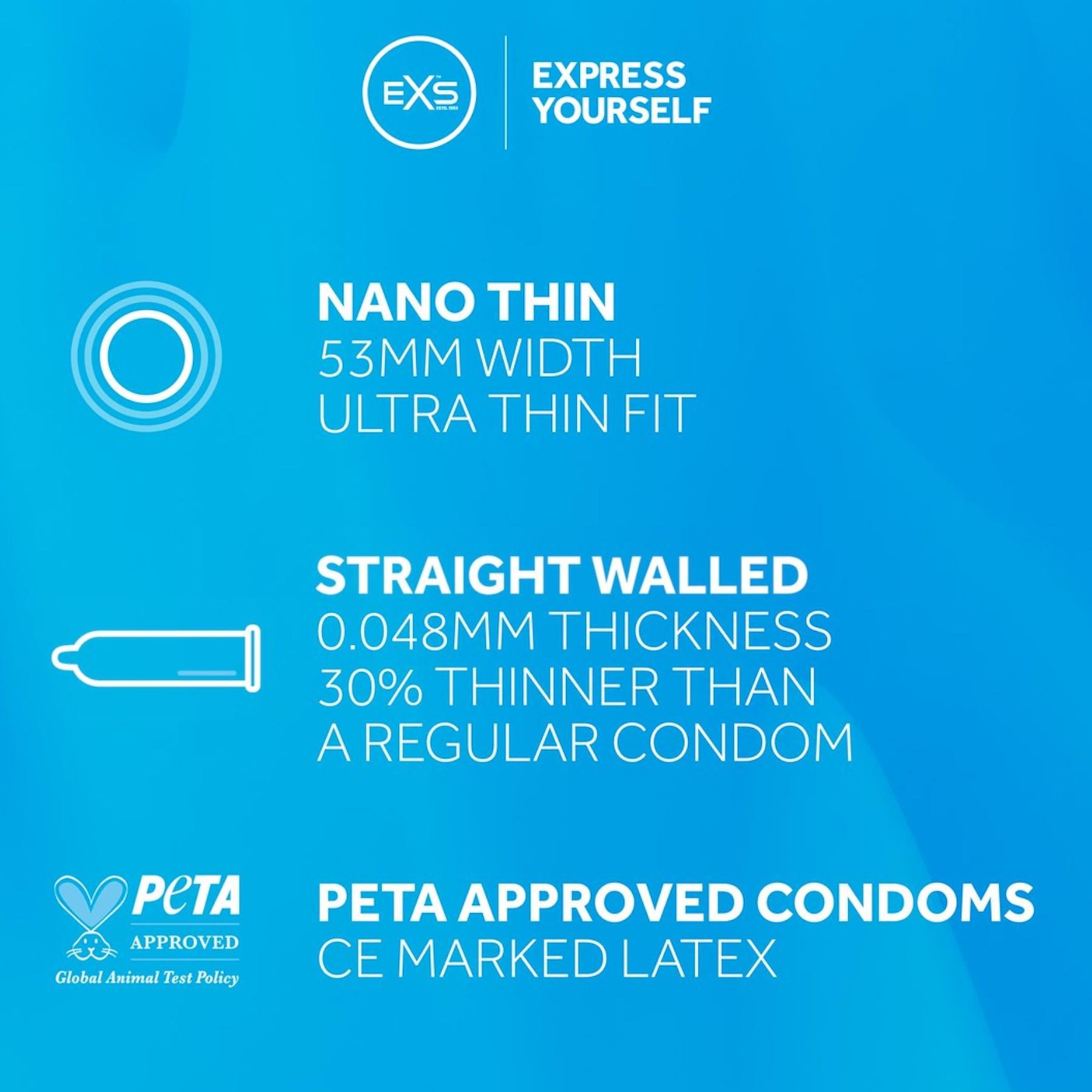 Презервативи ультратонкі Nano Thin EXS №3 - фото 3