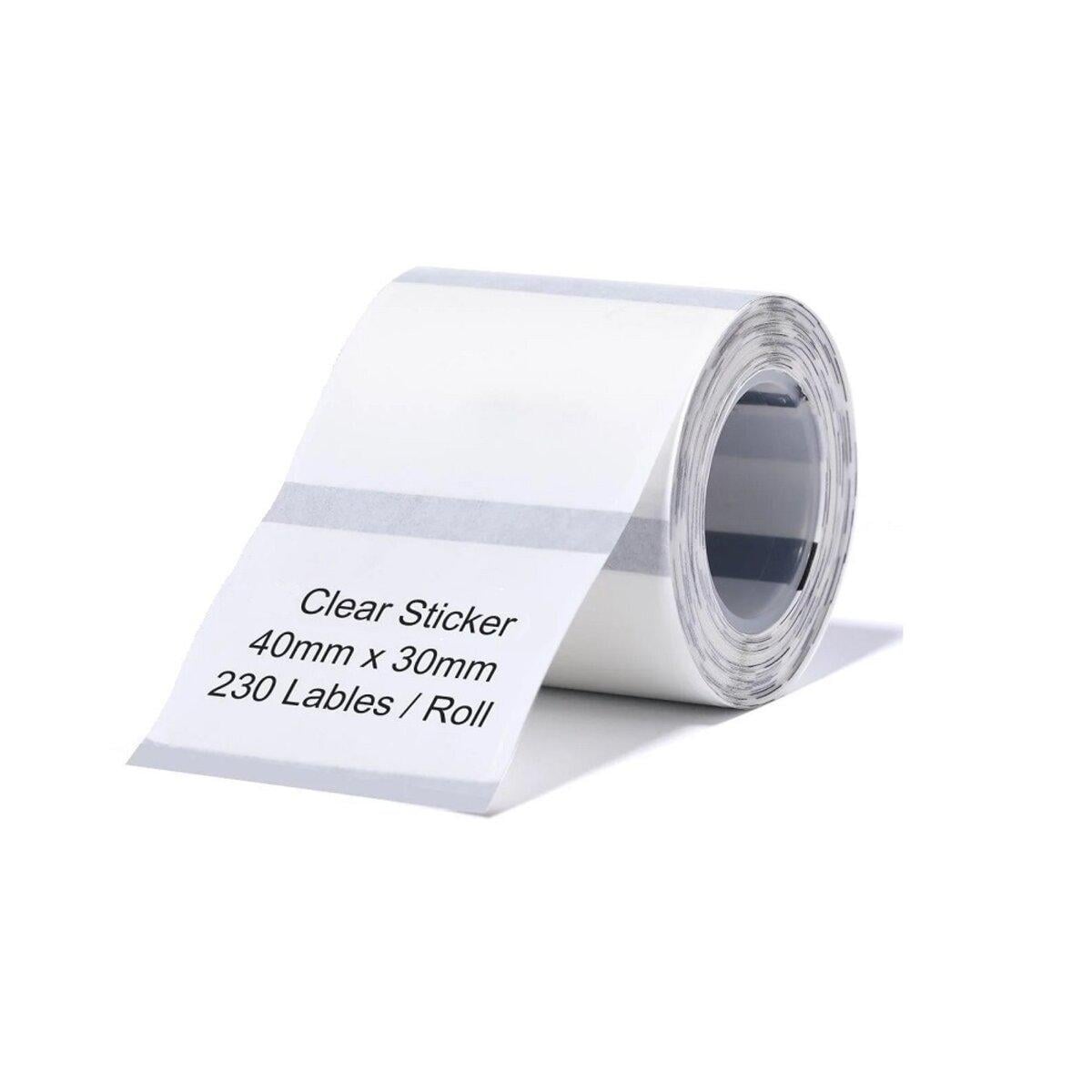 Этикетки для термопринтера NIIMBOT Transparent B1/B21/B3S TT40х30 мм/230 шт. (A2G88318801)