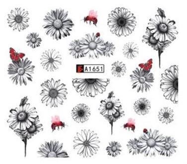 Слайдер-дизайн водні наклейки для нігтів A1651 (1639460700)