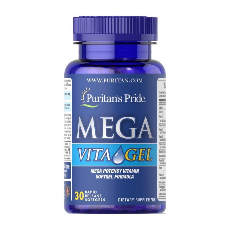 Мультивитамины Puritan's Pride Mega Vita Gel 30 капс. (21787-01)