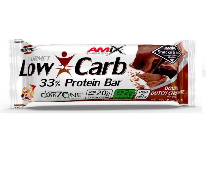 Протеиновый батончик Amix Nutrition Low-Carb 33% Protein Bar 60 г Double Dutch Chocolate