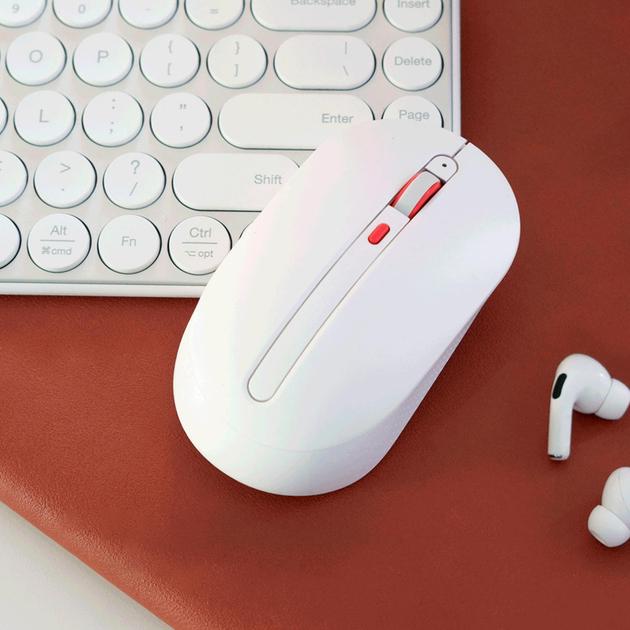 Миша бездротова MiiiW Wireless Mute Mouse MWMM01 White - фото 3