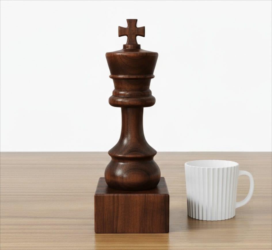 Фігура шахова дерев'яна Король Чорний (30562338) - фото 3 Фігура шахова дерев'яна Король Чорний (30562338) - фото 3