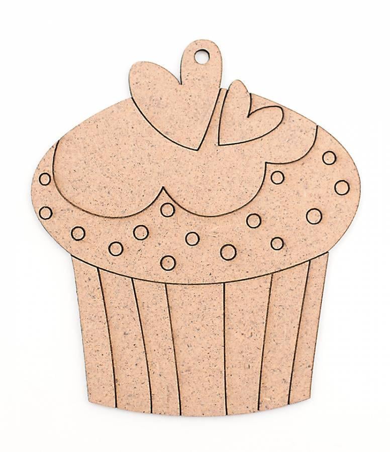 Заготовка для декупажа Кекс ROSA TALENT 2 5 шт. 8,5х7,5х0,3 см