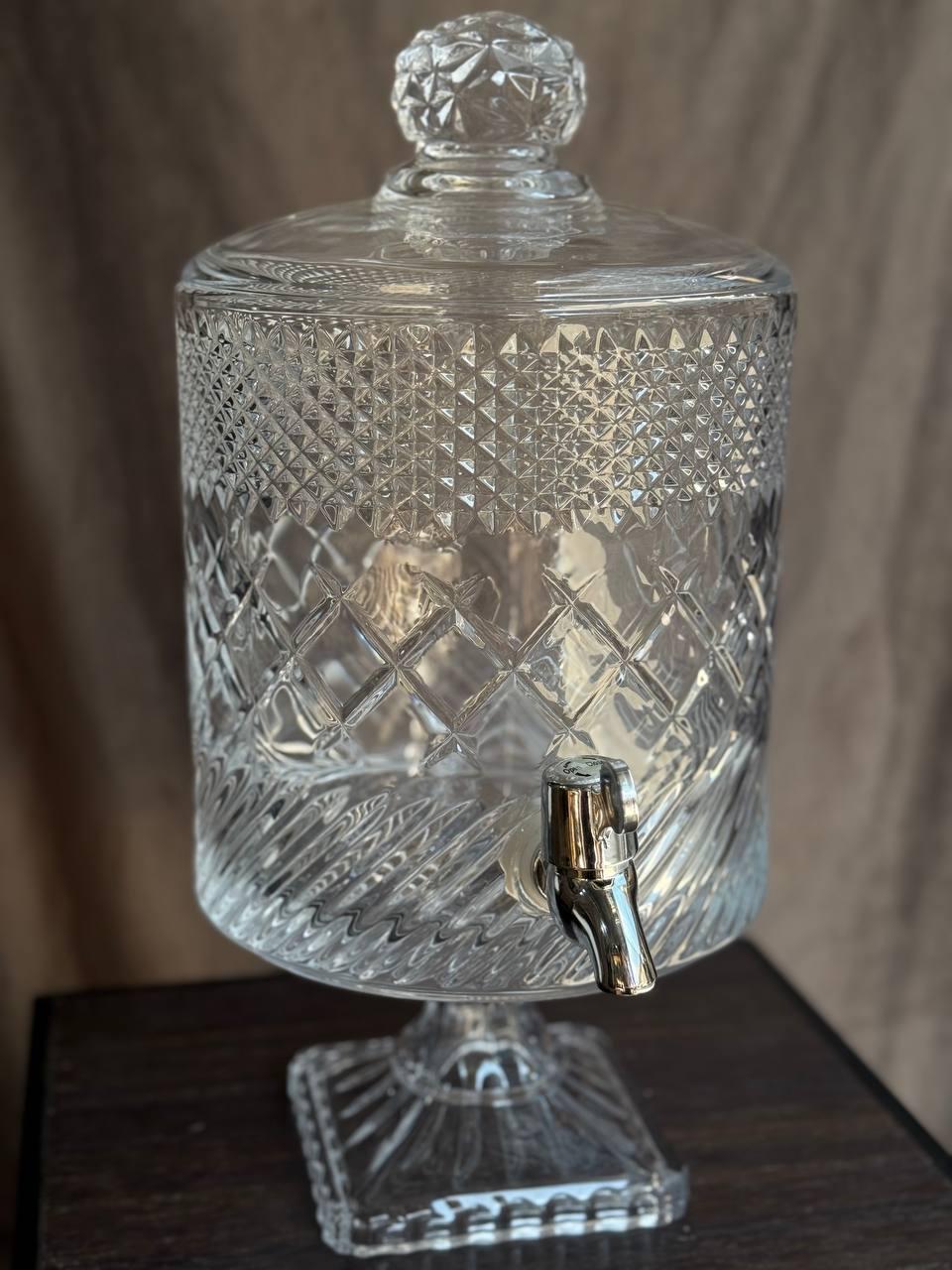 Лимонадниця Yiwu Glass скляна 4,5 л Прозорий (HP-19-4) - фото 5 Лимонадниця Yiwu Glass скляна 4,5 л Прозорий (HP-19-4) - фото 5