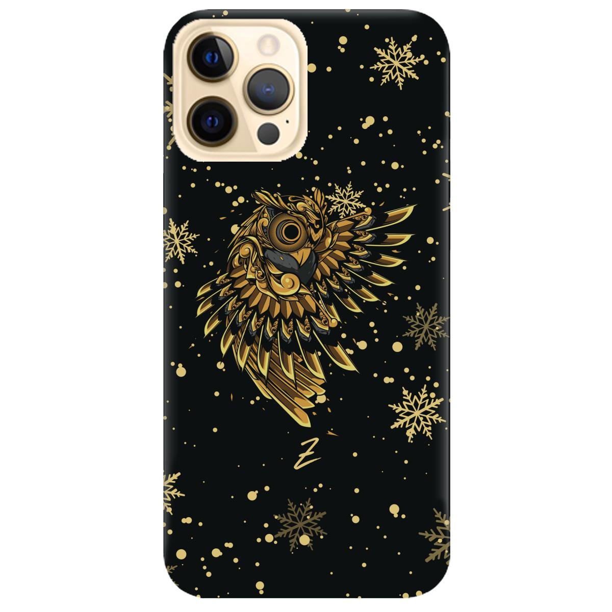 Силіконовий чохол Zorrov для Apple iPhone 12 Pro - Gold sova (14080040189087301)