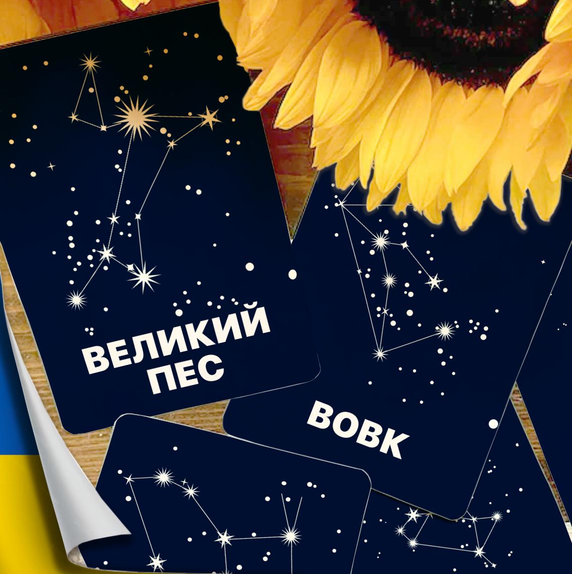 Карточки Домана Созвездия южного полушария на украинском языке 40 карточек (4820058)