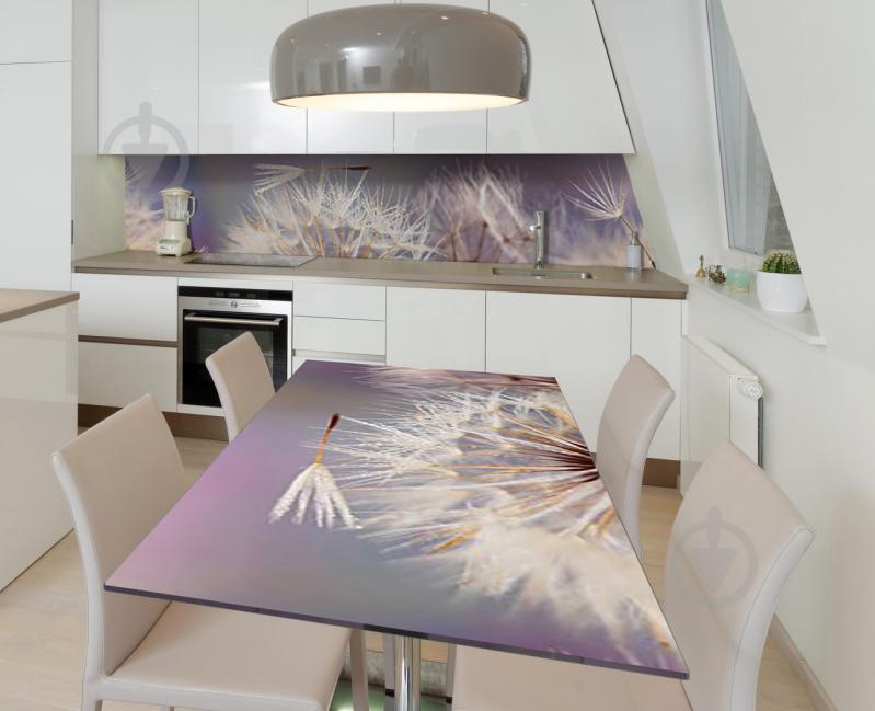 Наклейка 3Д виниловая на стол Zatarga «Парашюты одуванчика» 600х1200 мм для домов, квартир, столов, кофейн,