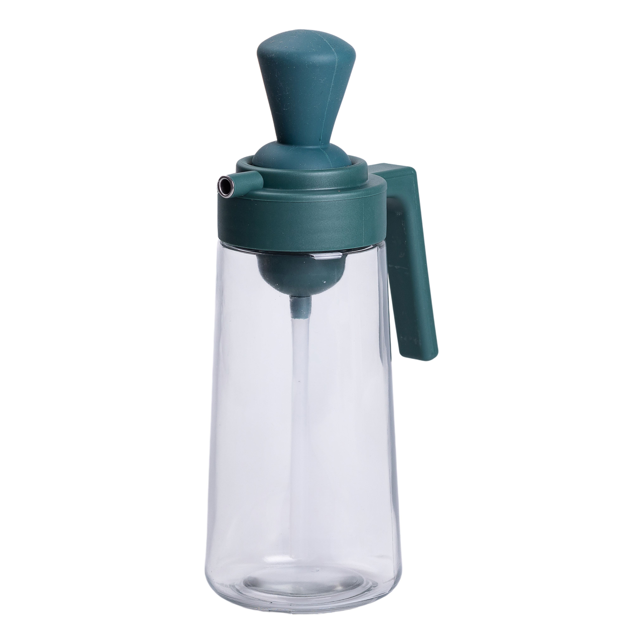 Пляшка для олії скляна 2в1 з дозатором та силіконовим пензликом 550 мл Зелений (HP-1351) - фото 5 Пляшка для олії скляна 2в1 з дозатором та силіконовим пензликом 550 мл Зелений (HP-1351) - фото 5