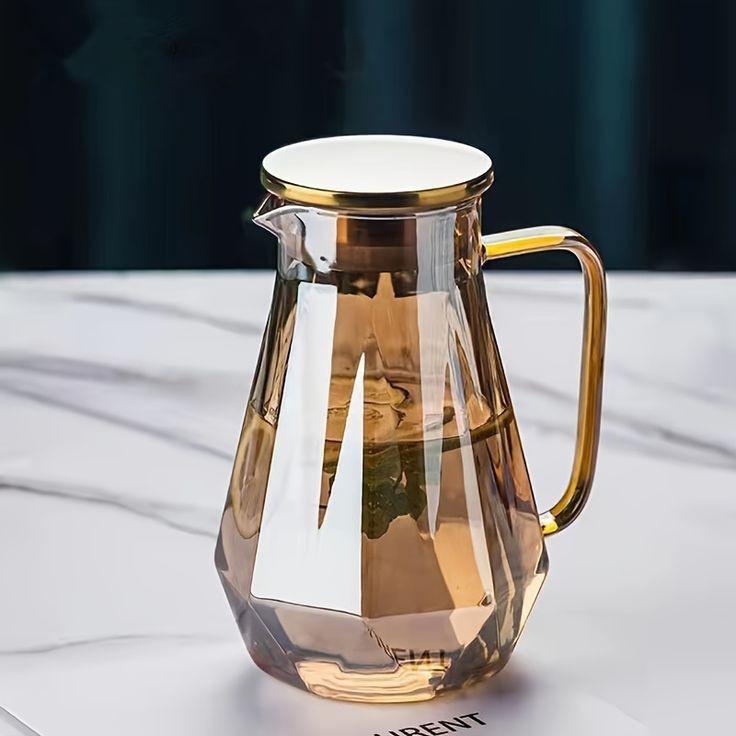 Графин стеклянный с крышкой Oscar R92760 1,8 л Бронзовый (R92760)