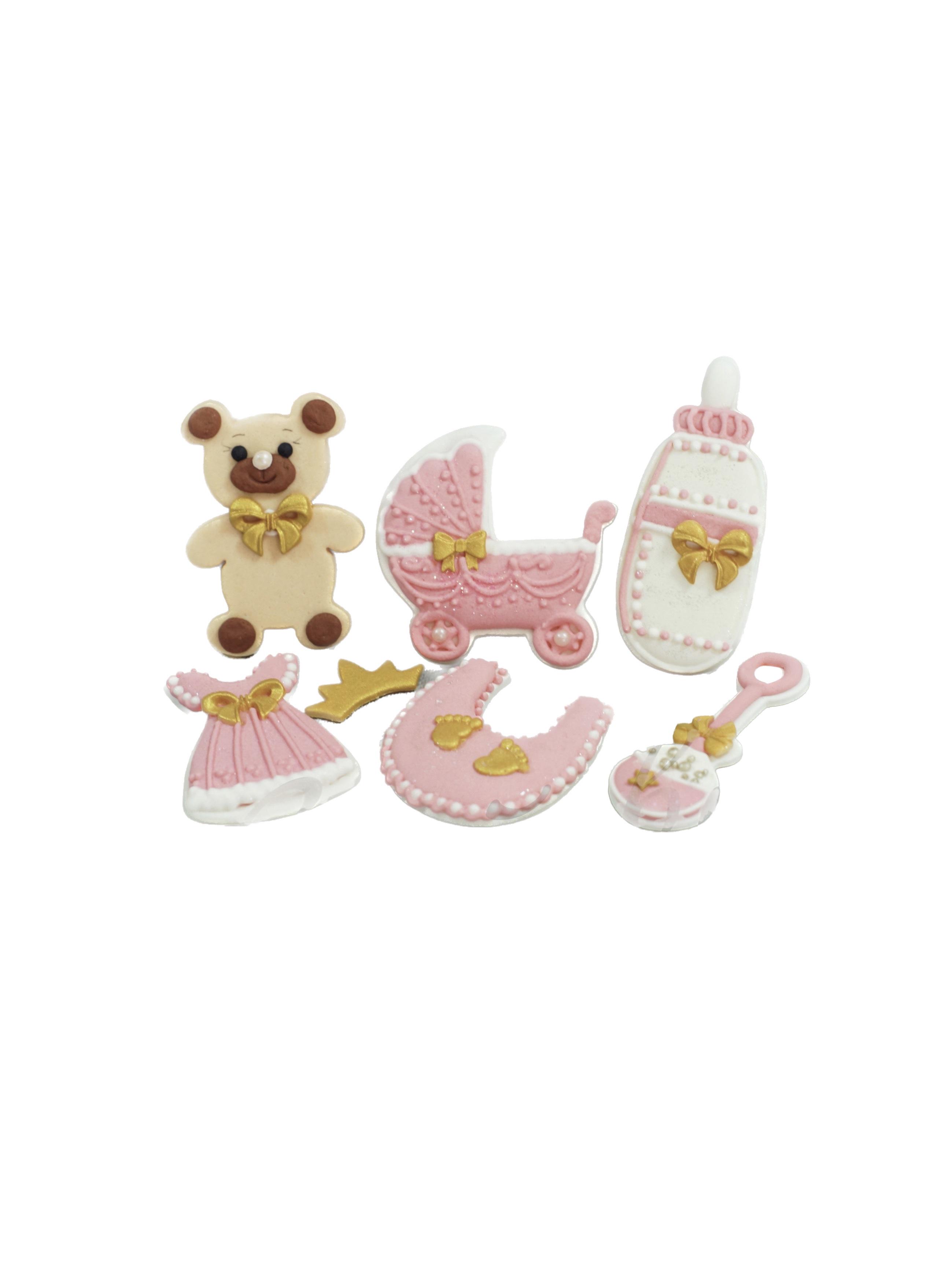 Цукрова прикраса для торта Малюк преміум Рожевий