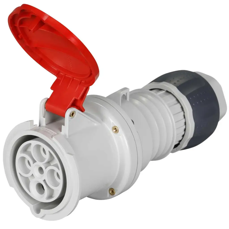 Силовая розетка Gewiss IEC 309 HP 3P+N+E 63А 400 В переносная IP44 Красный (GW63021H)