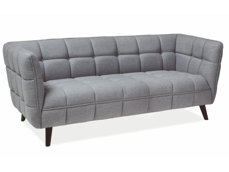 Диван Castello 3 Светло-Серый/Венге (CASTELLO3JSZ)