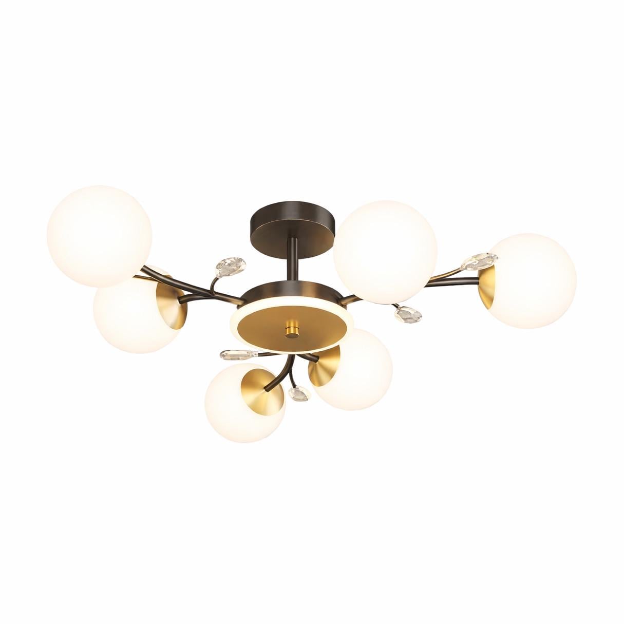 Люстра стельова Numina MS-D9706/6BK+COP+GR Чорно-золотий (32695700)