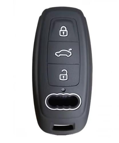 Чехол для автоключа силиконовый Audi KC04 (ZSW022)