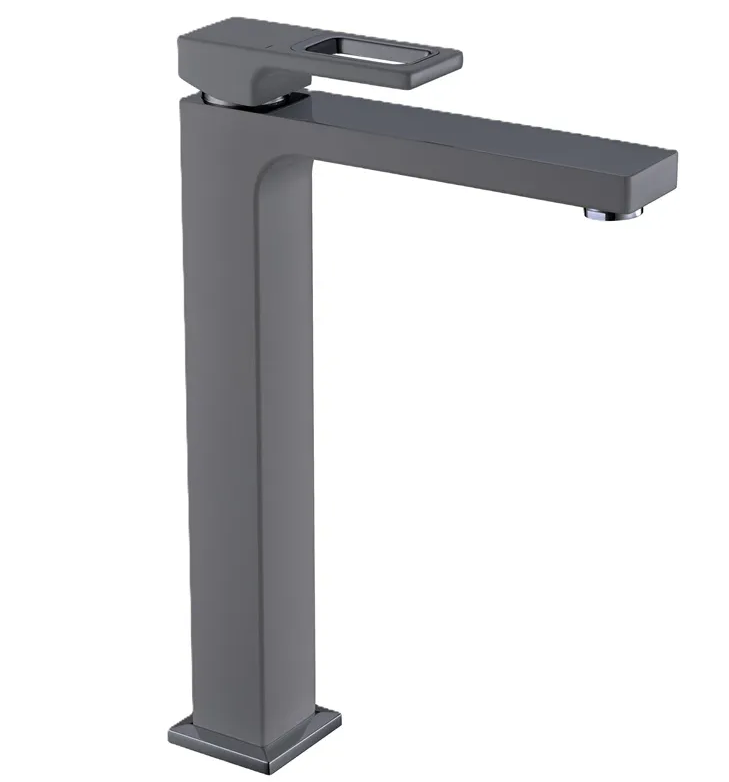 Змішувач для умивальника високий KOER KB-11009-07 Графіт (KR5978)