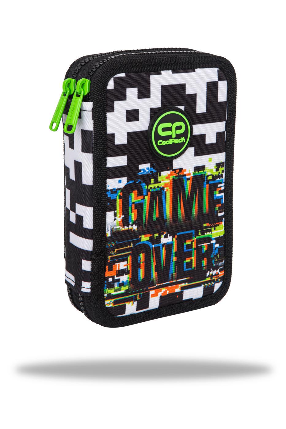 Пенал с наполнением COOLPACK Jumper 2 GAME OVER 2 отделения (F066679)