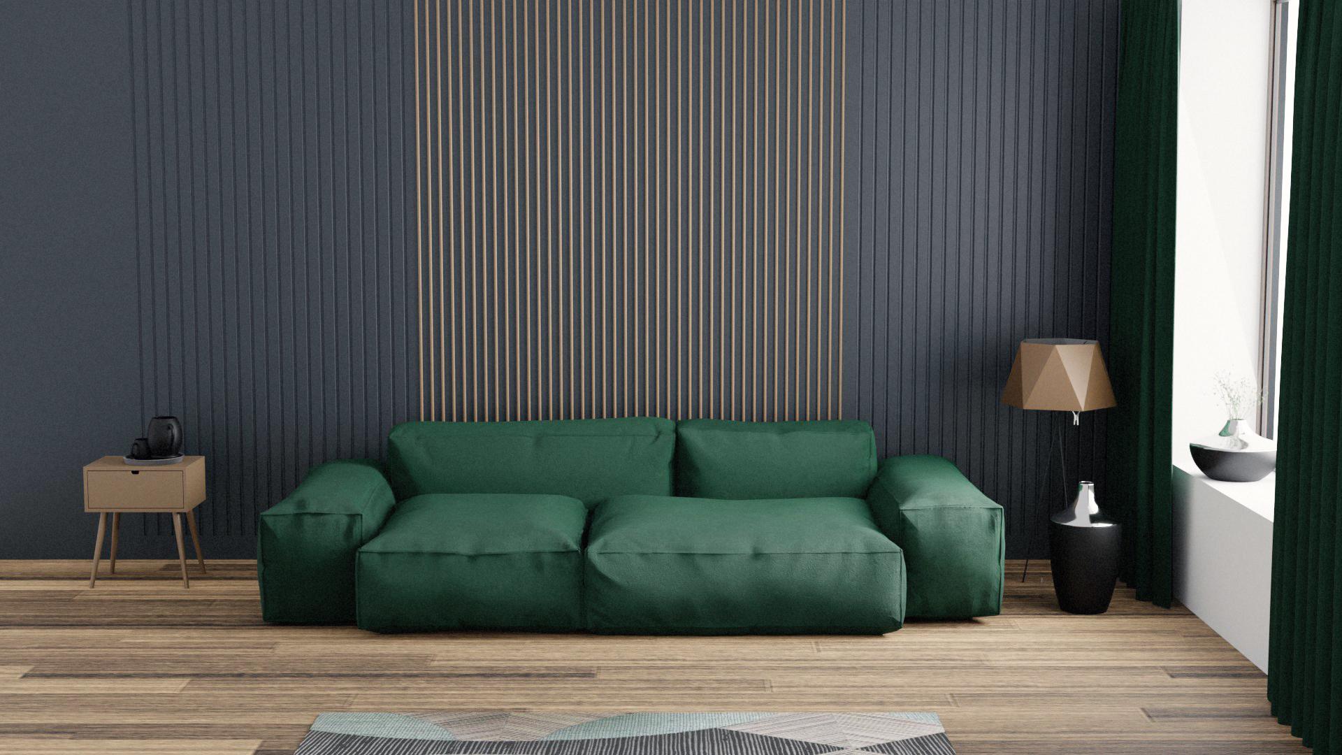 Модульний диван Cloud 2 290х128 см Зелений (Арт 0000) - фото 2 Модульний диван Cloud 2 290х128 см Зелений (Арт 0000) - фото 2