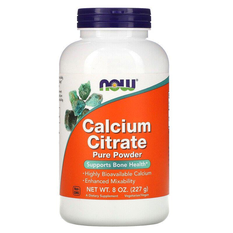 Микроэлемент Кальций NOW Foods Calcium Citrate Powder 227 г 76 порций Pure