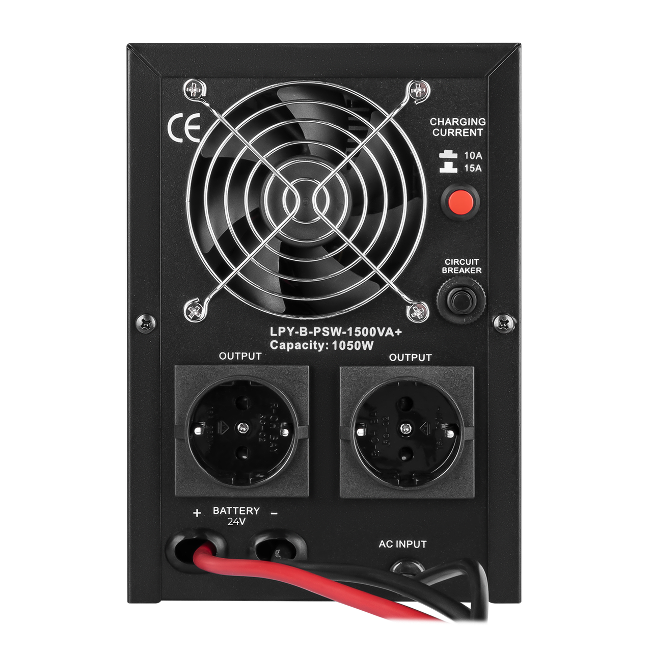 Источник бесперебойного питания LogicPower LPY-B-PSW-1500VA+ 1050 Вт 10A/15A с правильной синусоидой 24В - фото 4