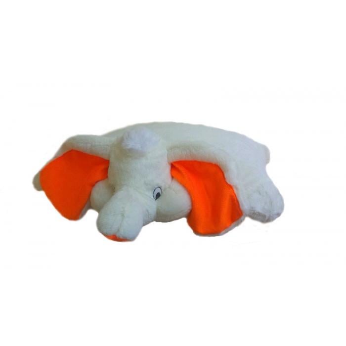 Подушка іграшка Слон 55 см 55х50х15 см Персиковий (lh-637625235)