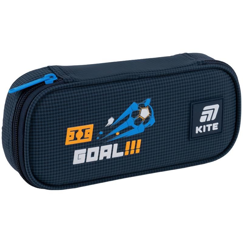 Пенал шкільний KITE Goal Time 21х8,5х4,5 см Синій (K25-662-8)