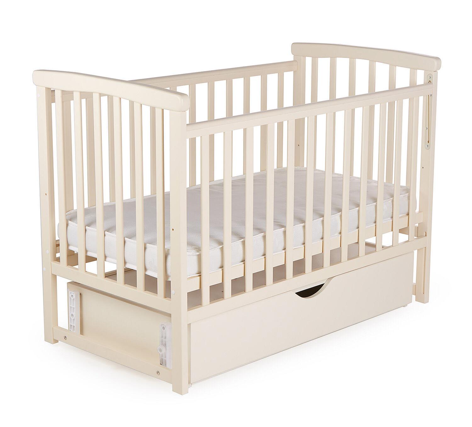 Кроватка деревянная Мрия с ящиком Vanilla (149748)