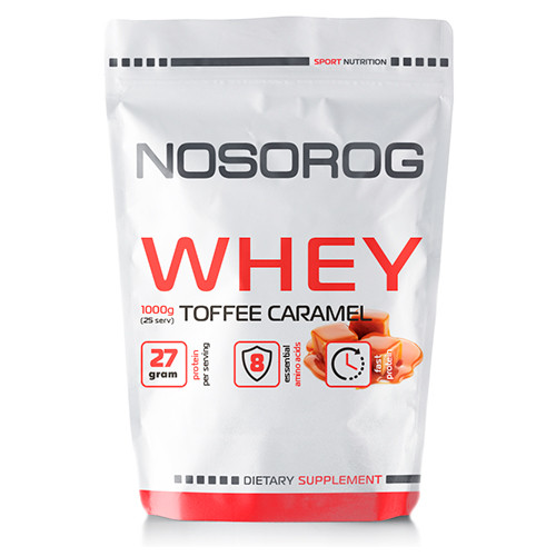 Протеин сывороточный Nosorog Nutrition Whey protein 1 кг Тофи-Карамель (10006-04)