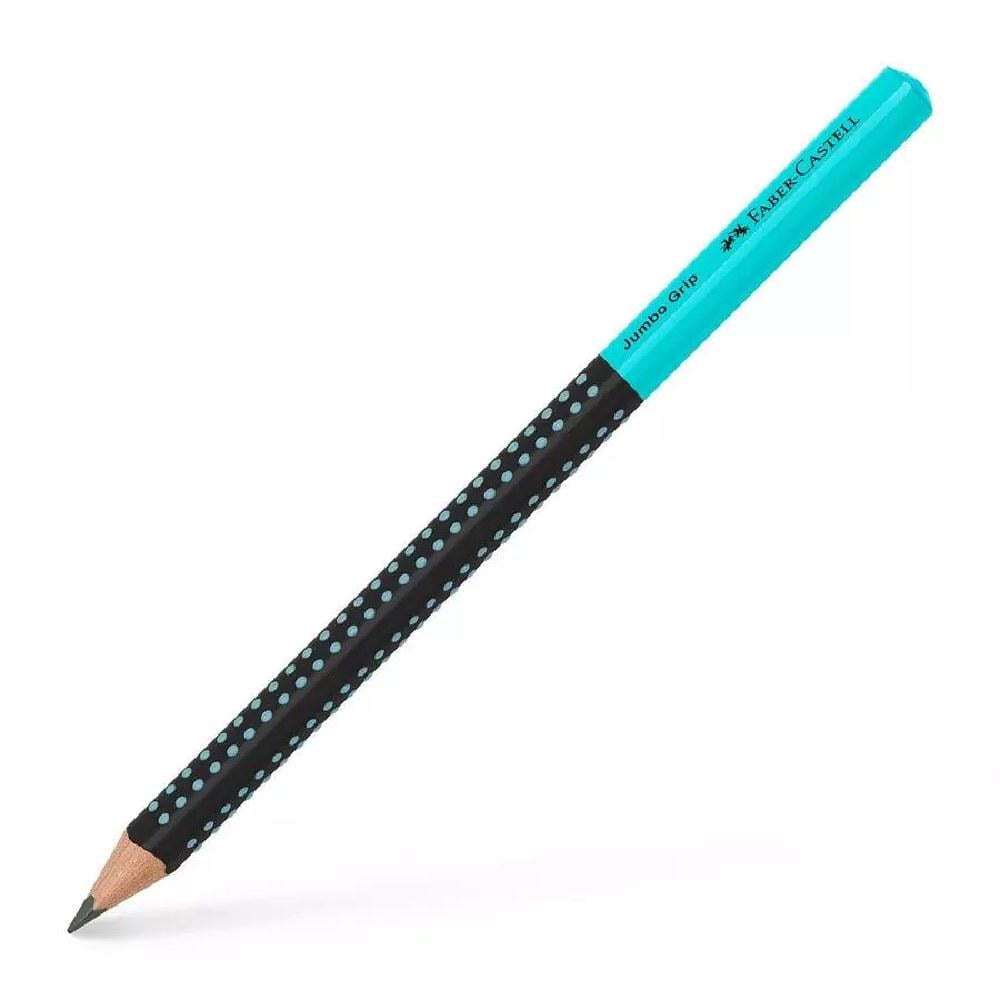Карандаш чернографитный Faber-Castell GRIP Jumbo 2001 НВ Черный/Петроль (511912)