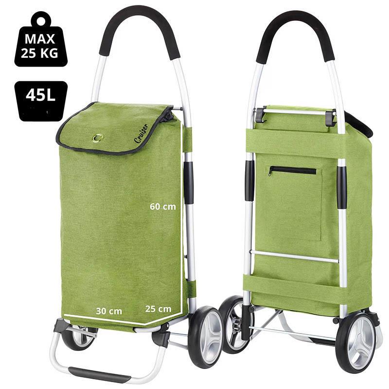 Сумка-тележка хозяйственная ShoppingCruiser Foldable 45 л Green (930021) - фото 4