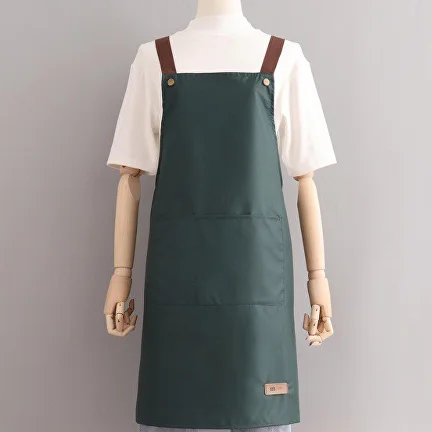 Фартук для кухни женский из водонепроницаемого материала Зеленый (D00637-2) Фартук для кухни женский из водонепроницаемого материала Зеленый (D00637-2)