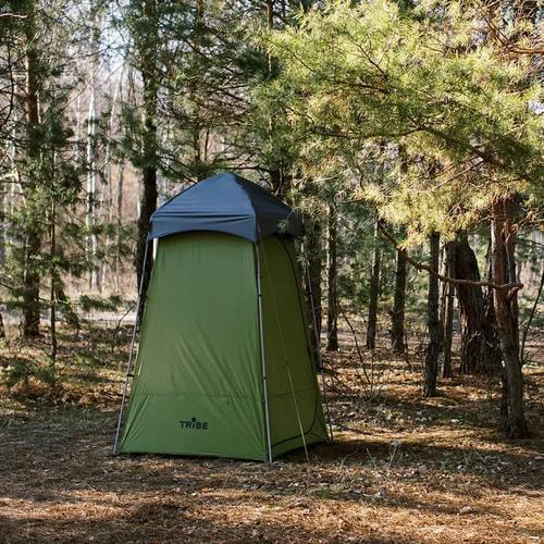 Туристическая палатка душ-туалет Tribe Shower Pro T-AC-0001 1-о местная Оливковый - фото 8