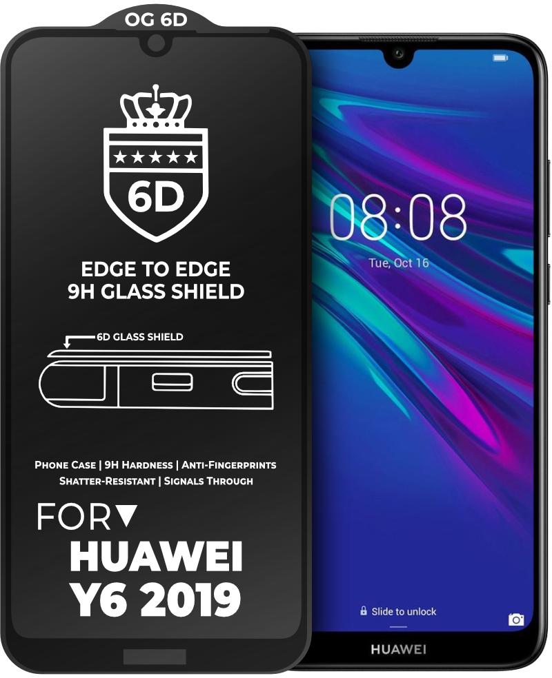 Защитное стекло 6D OG Crown Huawei Y6 2019 Black (19004) Защитное стекло 6D OG Crown Huawei Y6 2019 Black (19004)