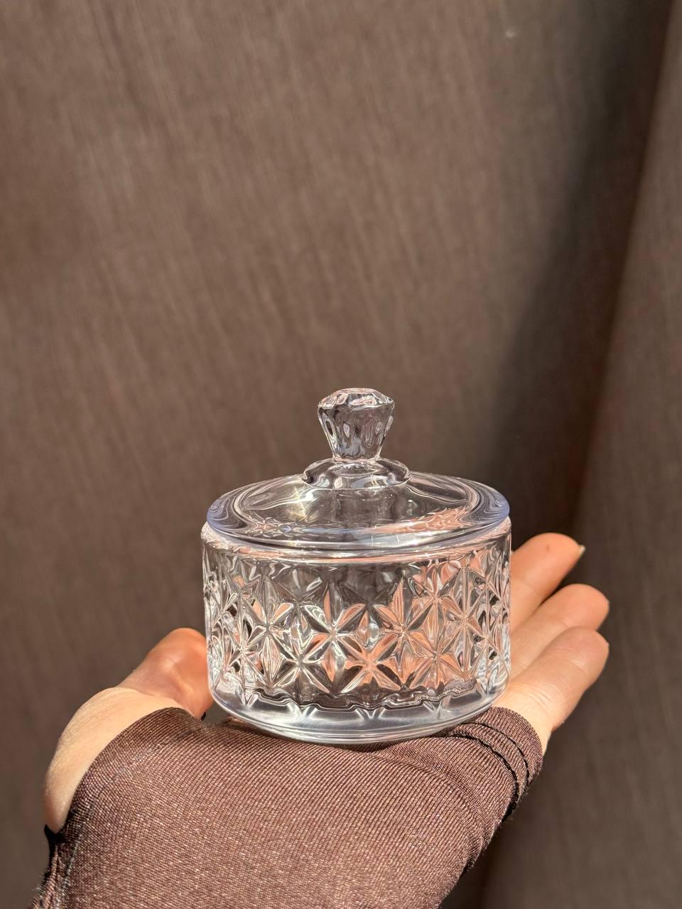 Ікорниця з кришкою YIWU High Quality із кришталевого скла Прозорий (HP-YH-30) - фото 2 Ікорниця з кришкою YIWU High Quality із кришталевого скла Прозорий (HP-YH-30) - фото 2