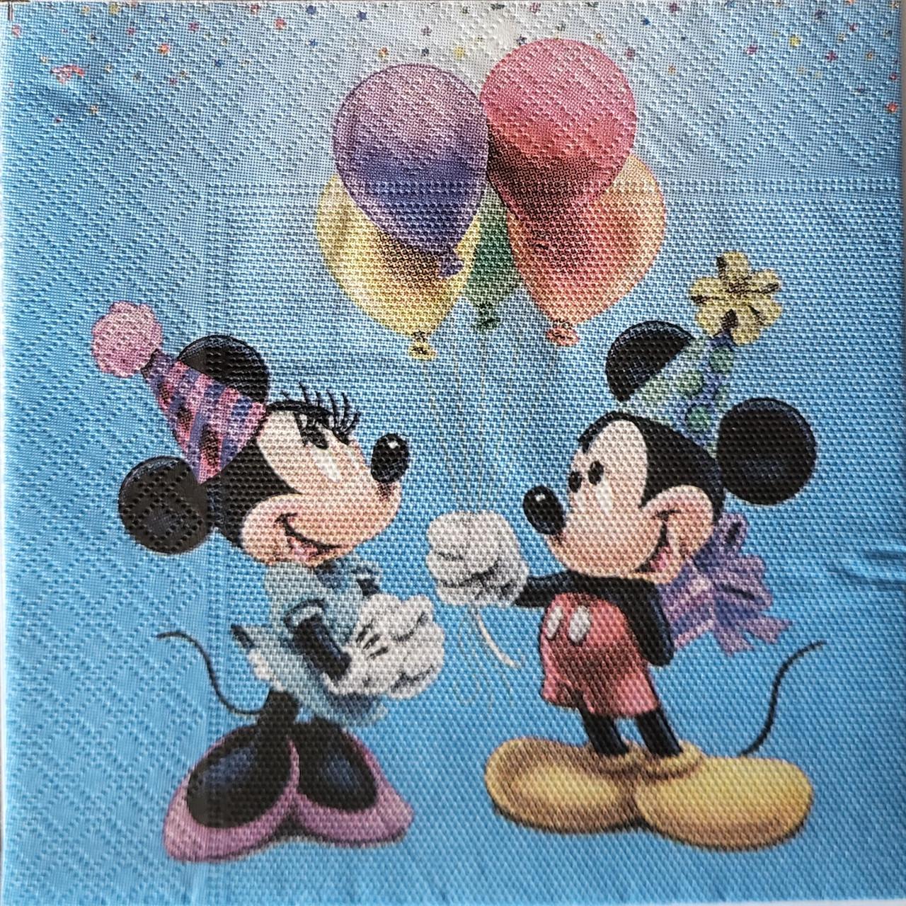 Салфетки столовые бумажные Sharm Мики Маус 33х33 см 20 шт. (31514070)