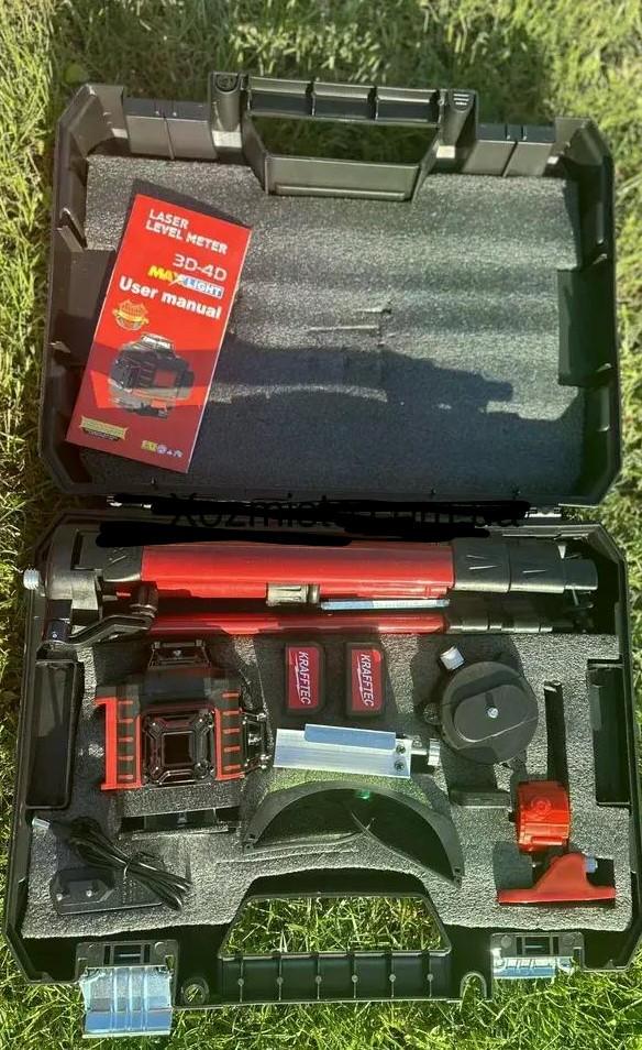 Лазерний нівелір Krafftec 4D BL-16 штатив/мікроліфт (28183382) - фото 4