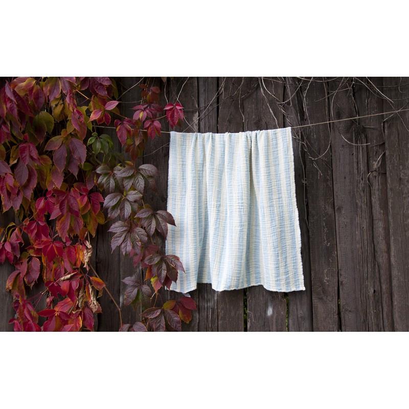 Плед-накидка Barine Stripe Muslin mavi 77х82 Голубой (2000022087773) - фото 1 Плед-накидка Barine Stripe Muslin mavi 77х82 Голубой (2000022087773) - фото 1