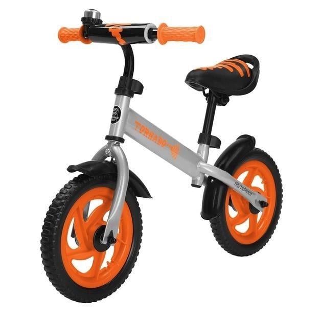 Биговел детский BALANCE TILLY 12 Tornado T-21255 на стальной раме EVA колеса 12" 82х60х43 см Серо-оранжевый (150-7-T-21255 orange)