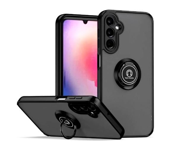 Чехол-накладка TPU Color Matte Ring для Samsung Galaxy A34 Чёрный