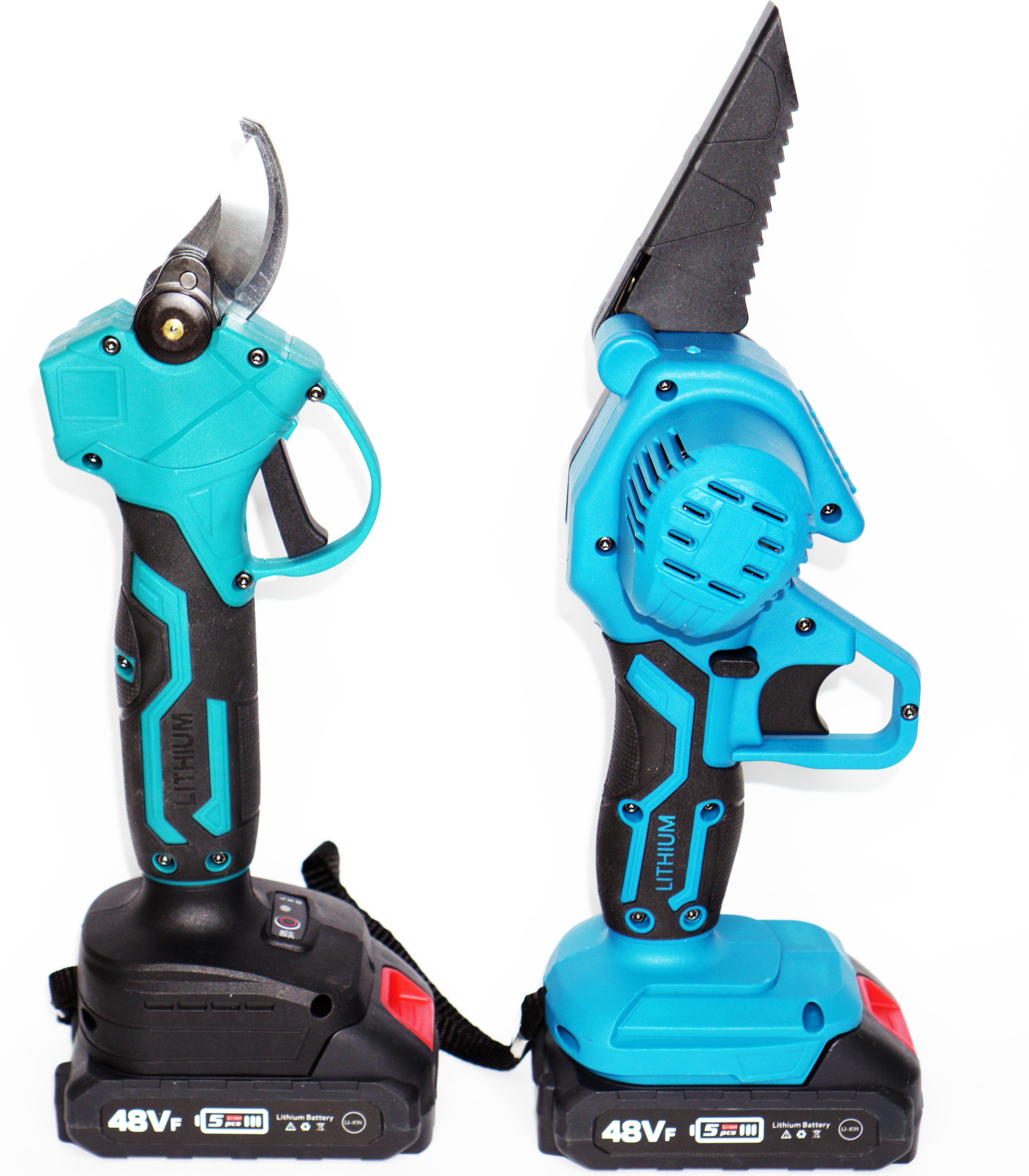 Пилка акумуляторна міні та садовий секатор акумуляторний у пластиковому кейсі - фото 4