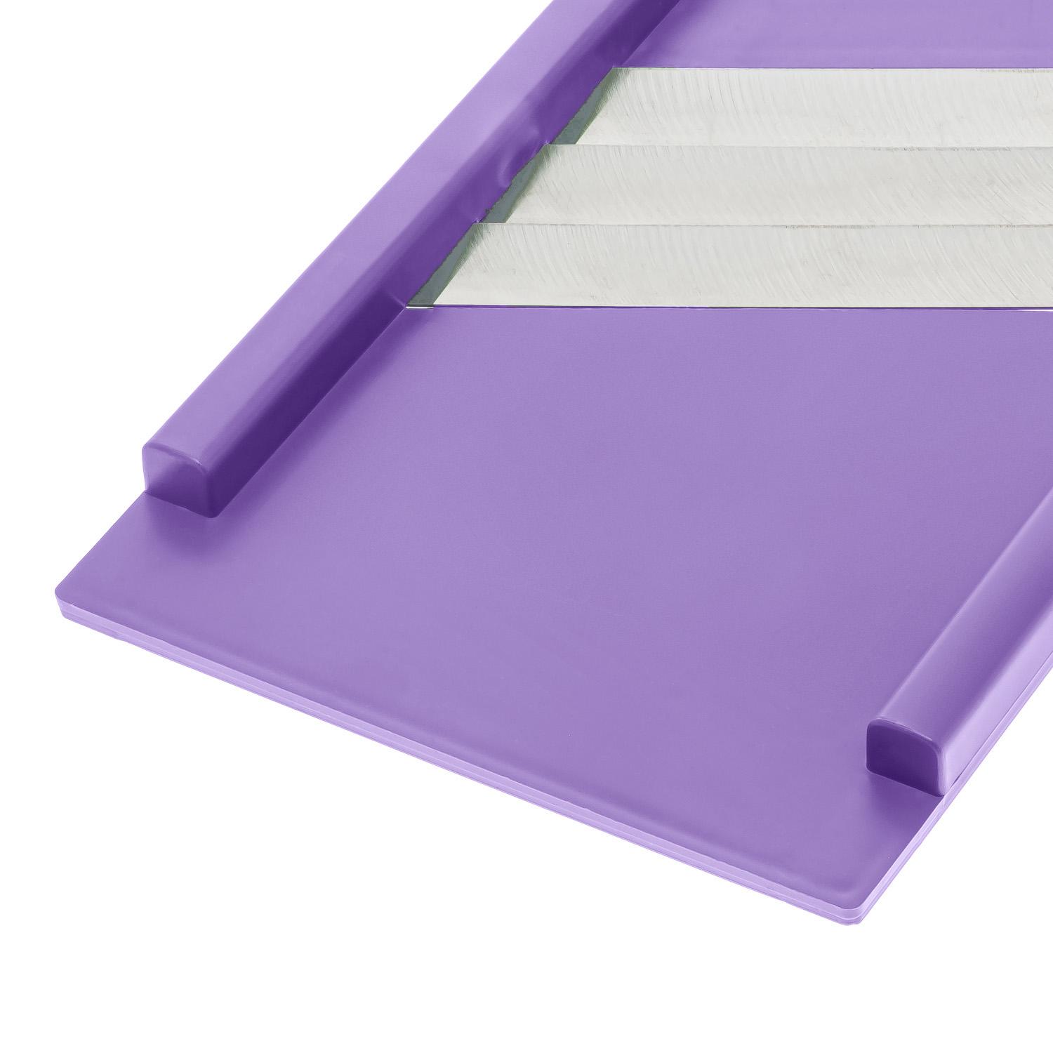 Шинковка для капусты и нарезки овощей/фруктов ручная пластиковая 3 лезвия 16,5х39 см Фиолетовый (86938) - фото 9 Шинковка для капусты и нарезки овощей/фруктов ручная пластиковая 3 лезвия 16,5х39 см Фиолетовый (86938) - фото 9