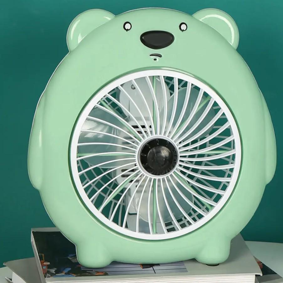 Вентилятор настільний міні від мережі Зелений (177) - фото 8 Вентилятор настільний міні від мережі Зелений (177) - фото 8