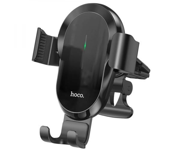 Держатель автомобильный Hoco CA105 Wireless c функцией беспроводной зарядки Black