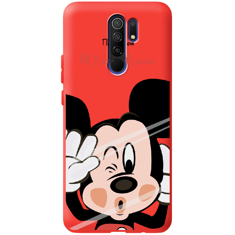 Чехол BoxFace Xiaomi Redmi 9 Mister M Красный силикон (40233-cc58-41139)