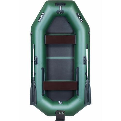 Надувная лодка Ладья ЛТ-270ЕВБТ ПВХ 3-х местная/гребная с транцем/сплошное дно/привальный брус