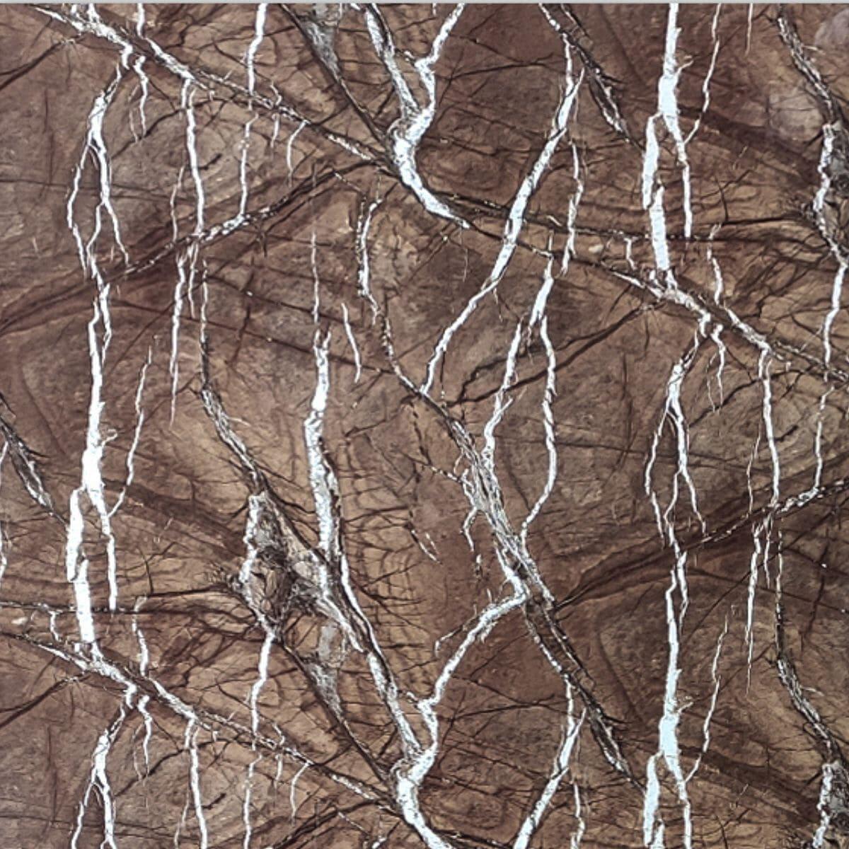 Плита декоративная Sticker Wall SW-00001622 ПВХ 600х600х3 мм Коричневый мрамор (991943492)